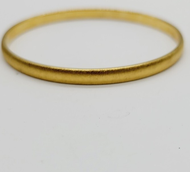 Monet Gold tone Bangle Stackable Bracelet Texture… - image 1