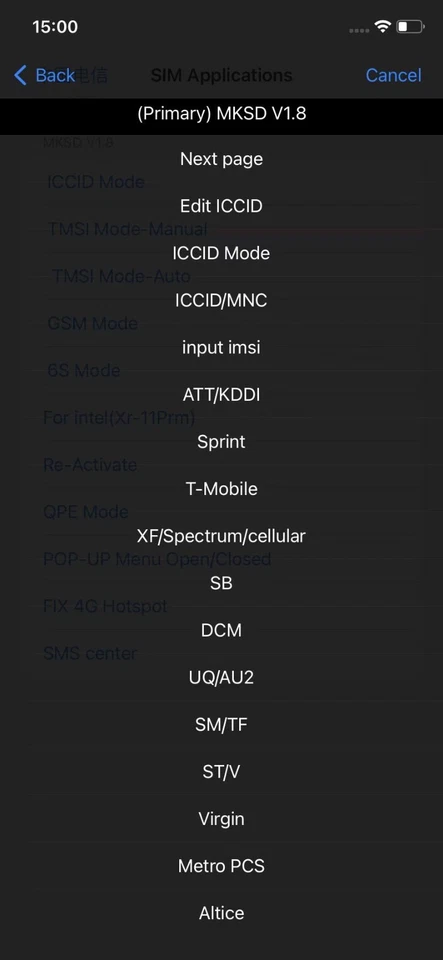 LOTE DE 10 Todos los IPHONES RSIM MKSD4 V2.0 OS 18 Foto 3 de 4