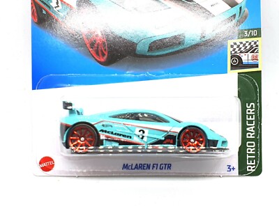 Hot Wheels McLaren F1 GTR Kids Diecast Model Toy Car Retro