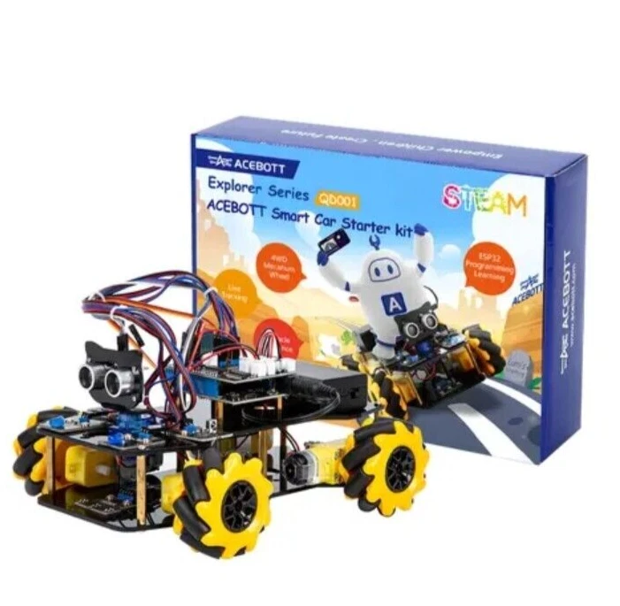 Robot Coche Inteligente Kit Hágalo Usted Mismo - Robot Programable 4x4 - Juguete Educativo - ACEBOTT Foto 3 de 4