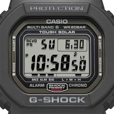 Casio G-SHOCK GW-5000U-1JF Solar Atomic Watch Screw Back JDM Made