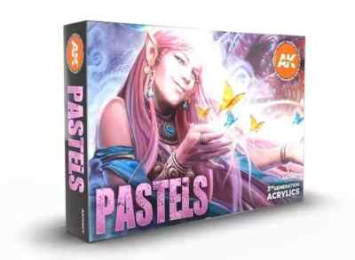 AK Interactive 17ml x6 11607 Pastels Colour Set - 3G Acrylfarben Set