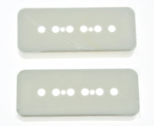 Set of 2 Soap bar Guitar Pickup Covers P90 Pickup Cover White fits Les Paul