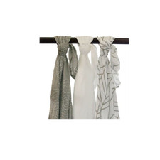 NEW   LIFESTYLE BAMBOO  47 x 47 Bamboo Muslin Swaddle Blanket Set - 3 pack