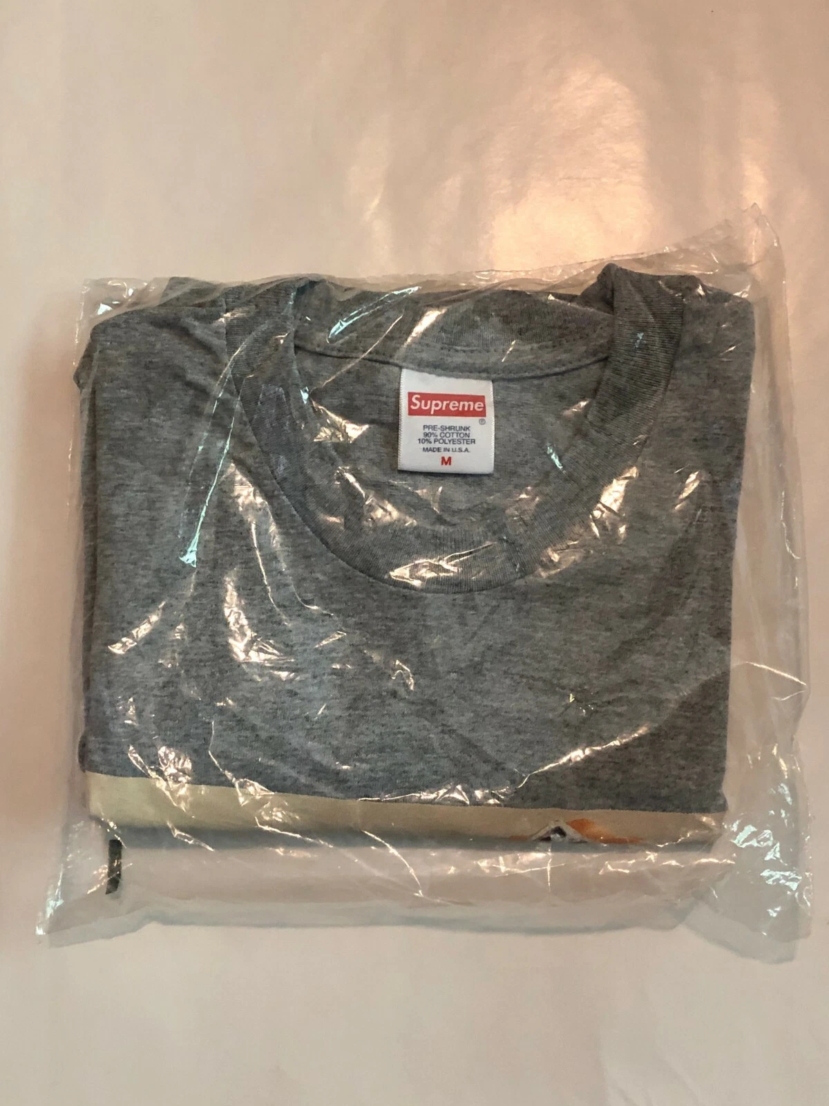 Tee shirt SUPREME New York Cherries GRIS HEATHER homme moyen NEUF ! S/S 2020 BOGO