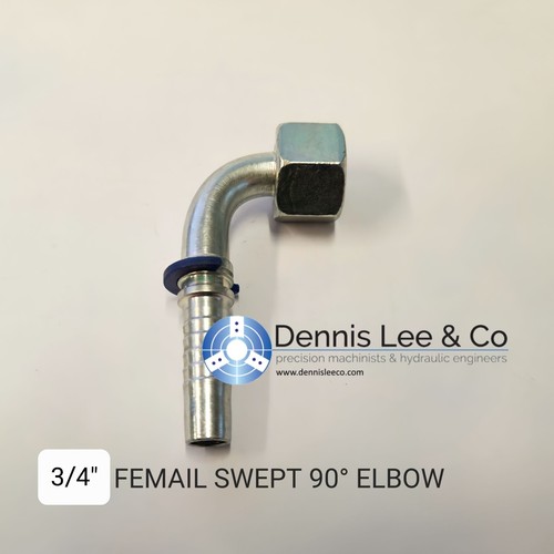 Hydraulic Hose Assembly 3/4" 2 Wire hose. Pick your size and fittings 250-3000mm - Picture 4 of 6