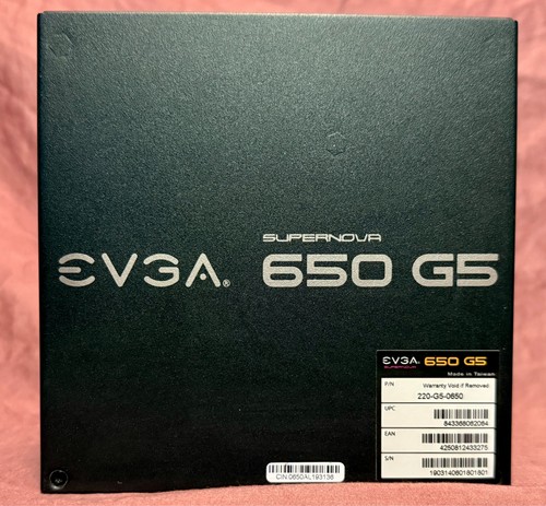 Alimentation ATX entièrement modulable EVGA SuperNOVA 650 G5 80+ Gold - 650 W - Photo 5/8
