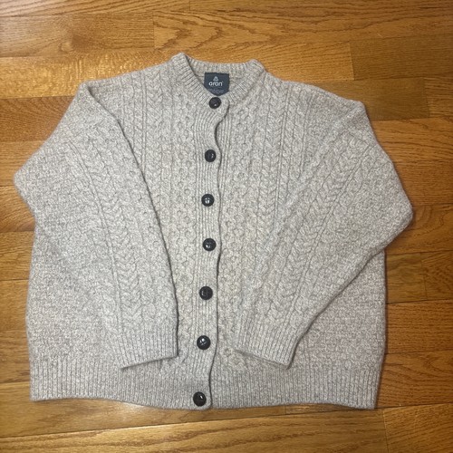 Woollen Mills Aran Sweater Women’s XXL Irish Cable Sweater 100% Merino Wool