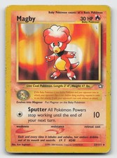 Pokemon TCG Magby 23/111 Rare Neo Genesis Unlimited DMG