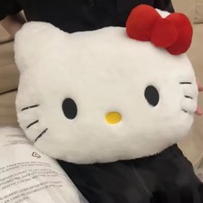 35cm Kitty Sanrio Plush Pillow Bedside Sofa Cushion