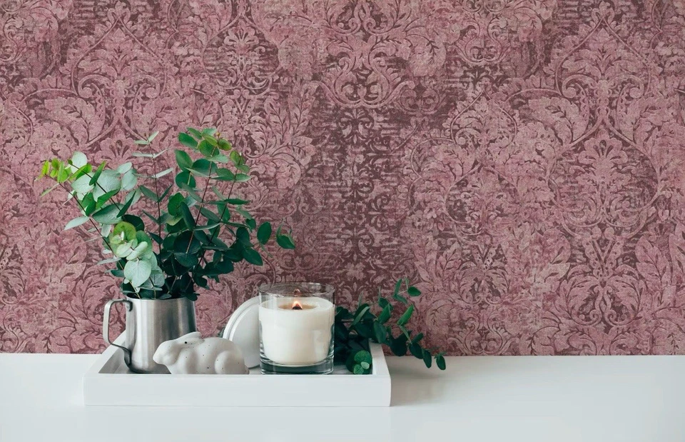 Tapete Vlies Barock Klassisch rosa rot Livingwalls 38093-2 (3,74€/1qm) - Bild 4 von 4