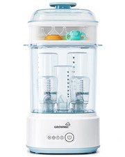 Bottle Sterilizer and Dryer, Compact Electric Steam Baby Blue