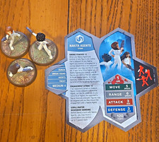 Heroscape Nakita Agents Squad Miniatures w/ Army Card