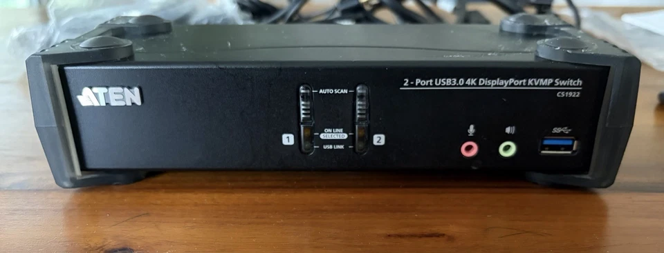 Aten CS1922 KVMP Switch 4K DP/Audio/USB3.0 Surround Sound Audio - Bild 2 von 4