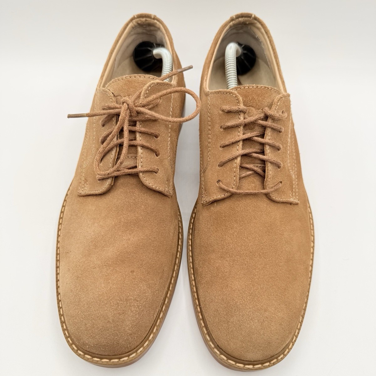 GH Bass Men\'s Size 10.5 W Wide VGC Pasadena Tan Suede Leather Oxfords Shoes G.H. Bass & Co. Pasadena Suede Buck Shoes in Brown for Men  main image 2
