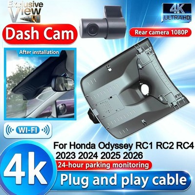 4K 2160P Wifi DVR Dash Cam Camera for Honda Odyssey RC1 RC2 RC4 2023 2024 -25 26