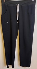 FIGS Technical Collection Scrub Pants Black Size Medium Tall Nurse