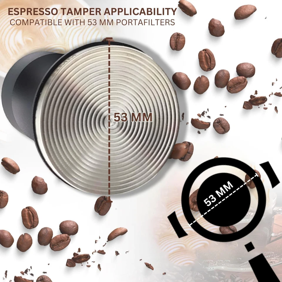 Auto Espresso Force Tamper 53mm - Tamper de café Barista - Tamper de café expresso -... - Imagem 2 de 4