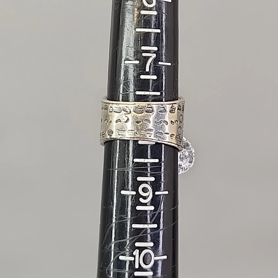 Anillo de plata esterlina Silpada R1902 Étnico Cha Cha Dangles 925 Heavy Wide 8 Foto 2 de 4