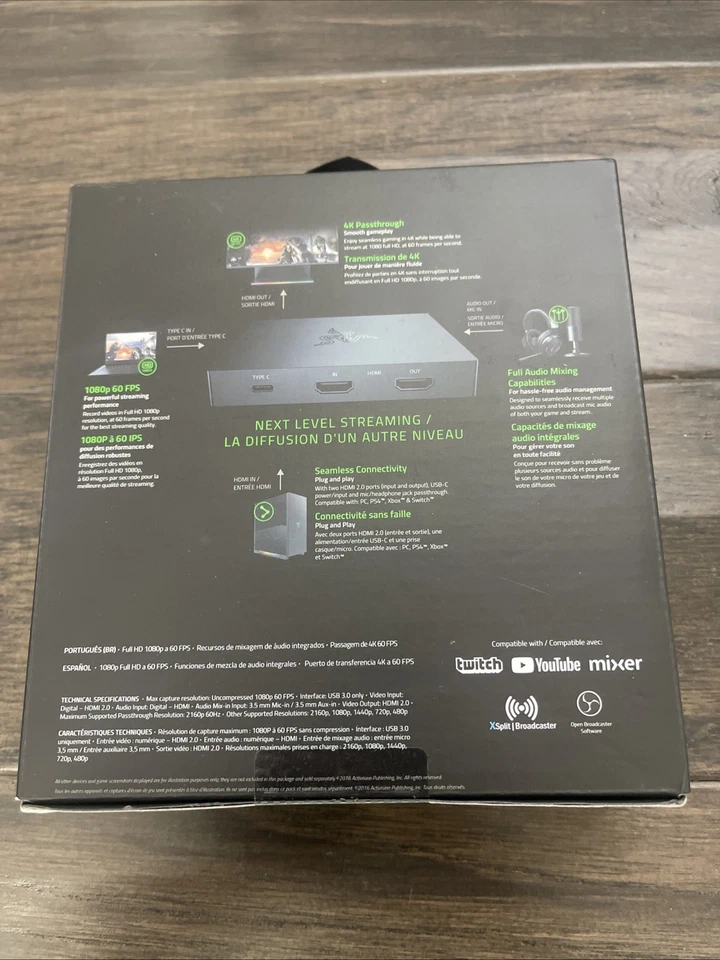 Razer - Ripsaw HD Game Streaming Capture Card 4k Black (RZ20-02850100-R3U1) - Image 2 of 4