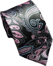 New Classic Men'S Paisley Silk Tie Necktie