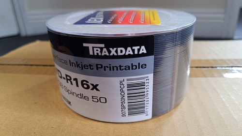 RITEK Traxdata DVD-R disques vierges enregistrables, 4,7 Go, imprimable jet d'encre, 600 disques - Photo 6/7