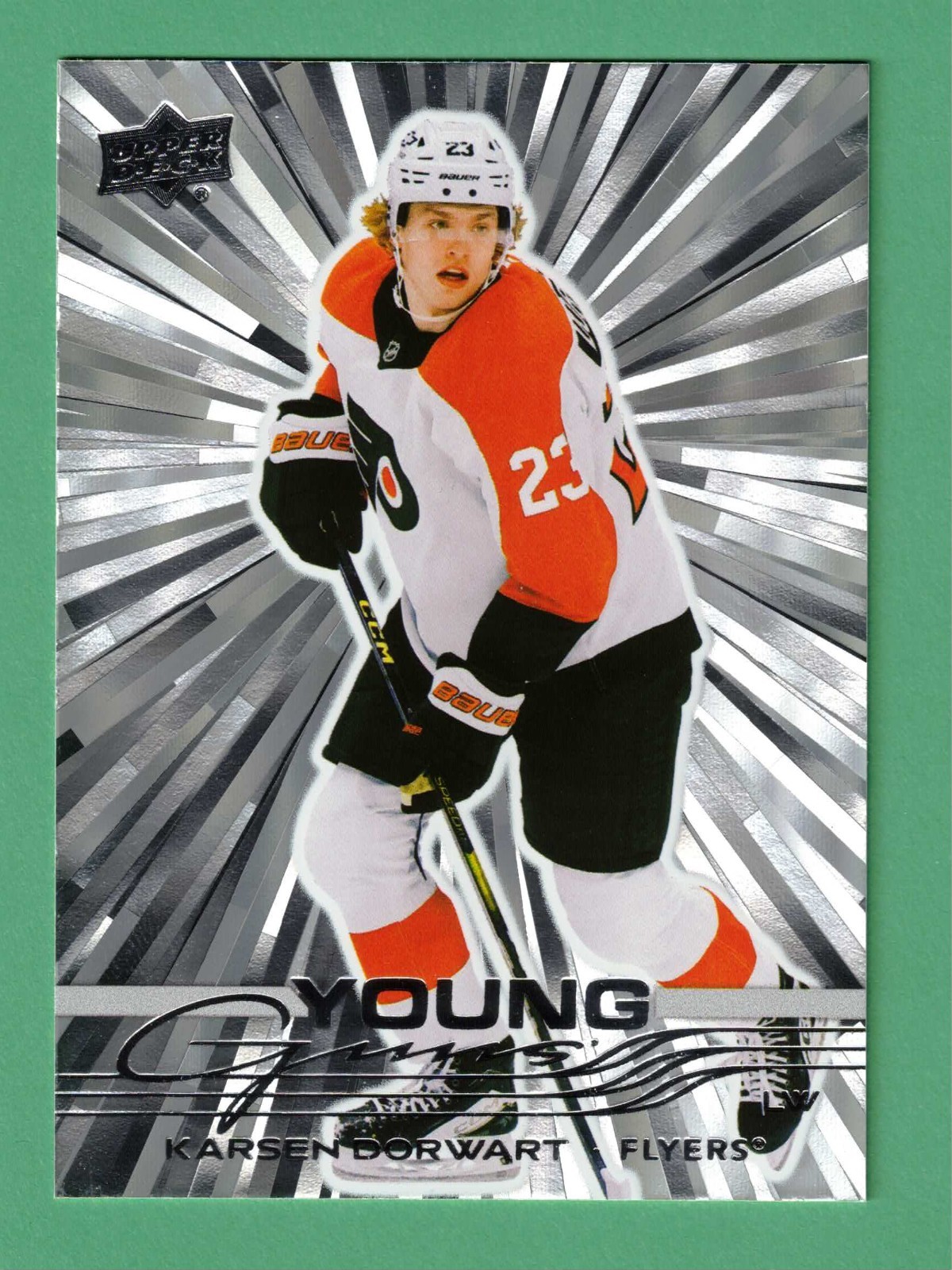 2025-26 UPPER DECK SERIES 1 KARSEN DORWART YOUNG GUNS ROOKIE RC OUTBURST #210