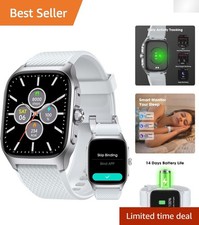 Stylish 1.85'' AMOLED Smart Watch with Bluetooth Call and Heart Rate Monitor