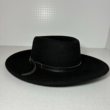 Vintage Paul Harris Co. Trailboss Western Cowboy Wool Feather Hat Black Size‎ S Accessories | Vintage Paul Harris Co Trailboss Western  main image 4