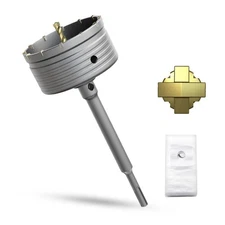 4-1/2" Concrete Hole Saw,115mm Masonry Hole Saw, with 220mm SDS Plus Shank Co...