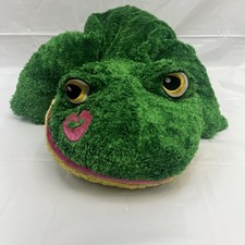 DAN DEE Jumbo FROG Red Lips Pillow Collector's Choice Plush 28 Pink Kiss Lips