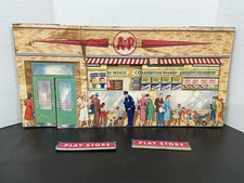 Vtg 1950s A P Play Set Store Game Cardboard Grocery Items Adv Toy Display