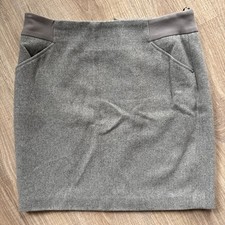 s.Oliver Rock 25 % Wolle Grau Gr. 40 neuwertig 