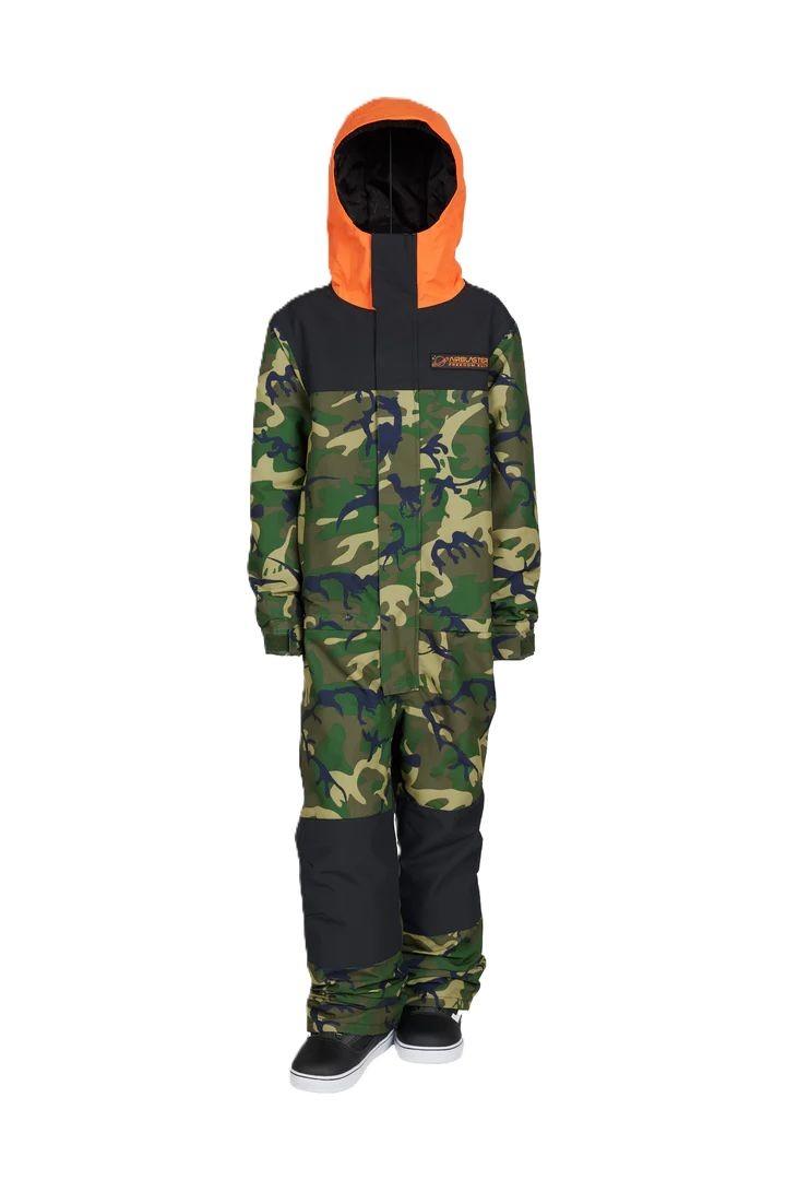 Airblaster Youth Freedom Suit Kid's Bodysuit, OG Dinoflage, Medium