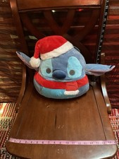 BNWT 10  Disney Stitch Squishmallow Christmas Holiday edition Santa hat