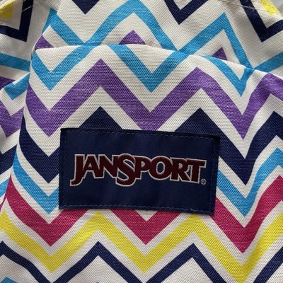chevron stripe jansport backpack Jansport superbreak Student backpack Multi saucy Chevron pattern colorful
