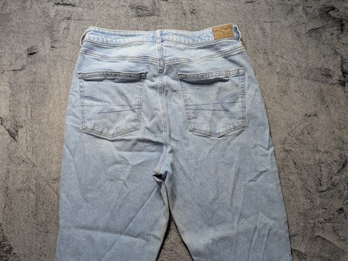 Jean femme American Eagle Mom taille 12 court délavé léger - Photo 12/15