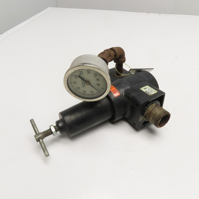 #ad Parker 08R513AB Pneumatic Air Pressure Regulator with Gauge 250 PSI 175 F Max $54.99