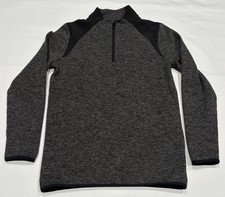 ALL IN MOTION Boy  s 1/4 Zip Fleece Pullover Sweatshirt Gray Size XL 16 Youth
