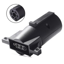7 Way Round To 4 Way Flat Blade Trailer Plug Light Wire Adapter Rv Prong Pin 12v 7 Way Round To 4 Way Flat Blade Trailer Plug Light Wire Adapter Rv Prong Pin 12v