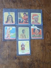 1933 Goudey Indian Gum 7 Card Lot #38 Sitting Bull Logston Jack Ioway Massasoit