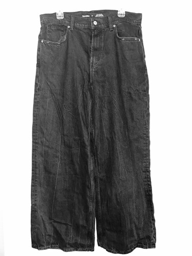 Old Navy Extra High-Rise Baggy Wide Leg Jeans Schwarz Größe 14 - Bild 3 von 6