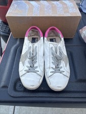 Sneakers GOLDEN GOOSE Superstar bianche con rosa taglia 37