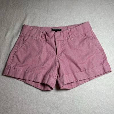 Dear John Women s Pinstriped Cuffed Chino Shorts Red And White Size 26 Summer