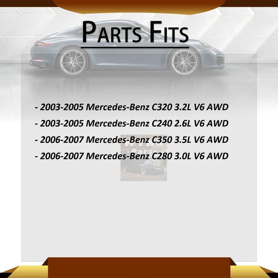 Para Mercedes-Benz C280 2006-2007 AWD 2x extremo de barra de dirección exterior delantera Foto 2 de 4