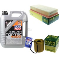 Mann Inspektionspaket 5L Liqui Moly Top Tec 5W-30 FüR Peugeot 407 SW 2.0 Hdi 135