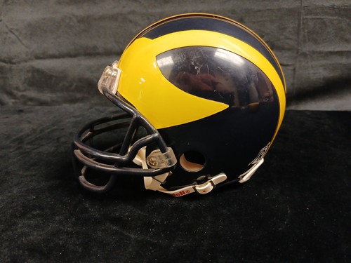 NCAA Michigan Wolverines Riddell Speed Mini Football Helmet 7" - Picture 3 of 5