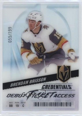 2024 Credentials Acetate Debut Ticket Access /199 Brendan Brisson Rookie RC 1s2s