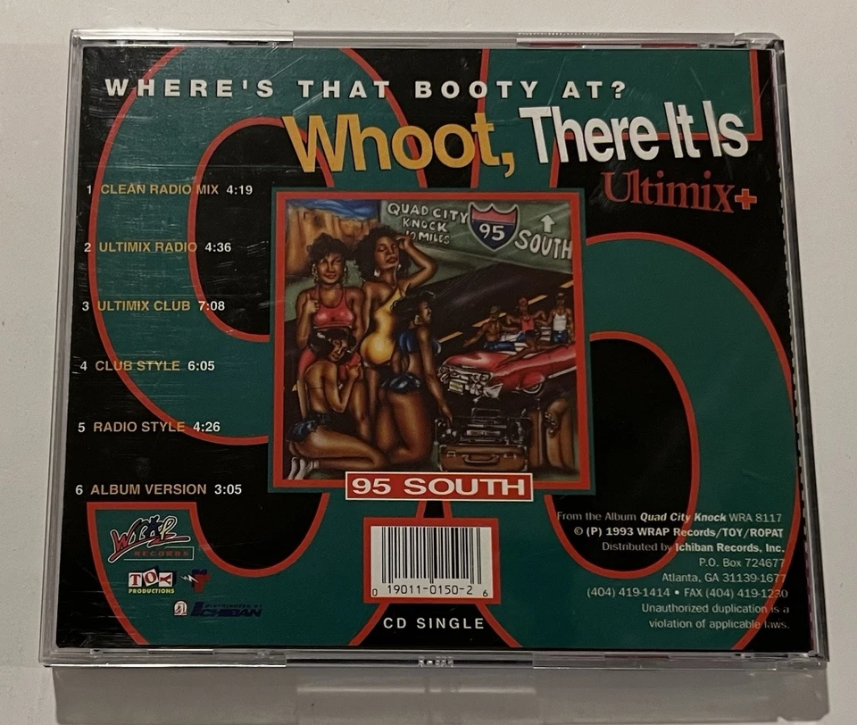 Whoot There It Is - 95 South (1993, CD, Maxi Single, Wrap Records) - Image 2 of 4