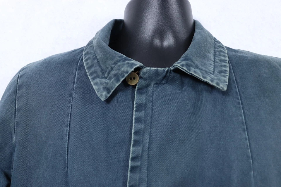 Visvim Coat Mies Indigo Blue Men's Size 2 (US Medium) Japan Made Cotton,Linen - Image 4 of 4